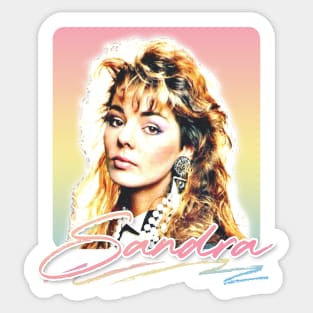 Sandra Cretu ///  80s Retro Fan Art Design Sticker